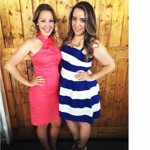 Loft | cocktail linen dress | US 8